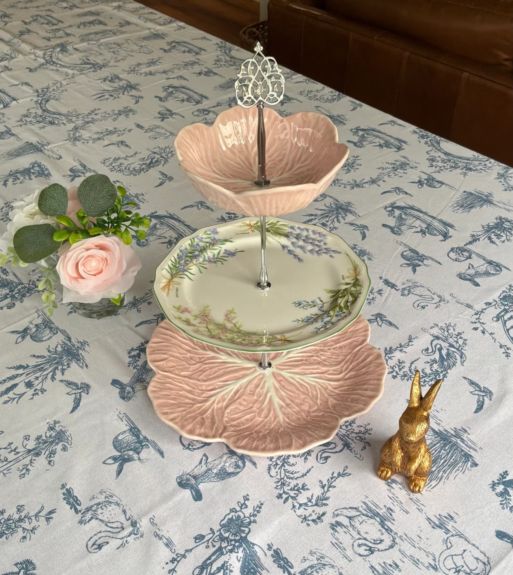 Vintage Mikasa china mixed with new blush viral hobby lobby…