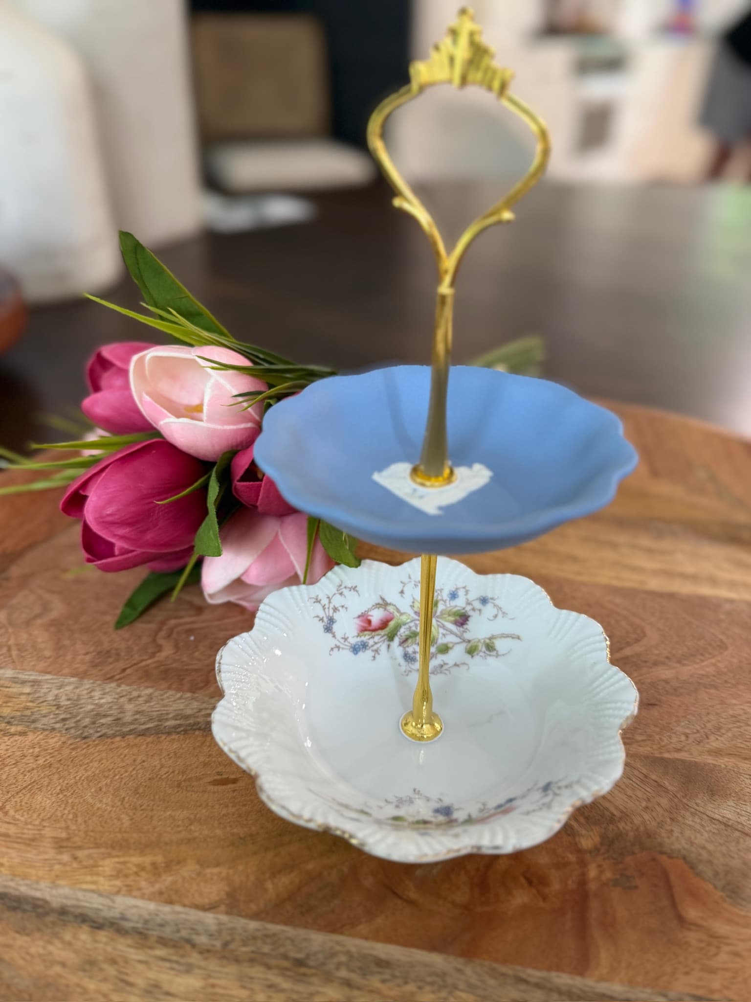 Wedgewood Jasper Blue Trinket Stand